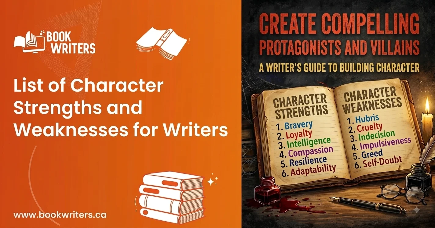 List of Character Strengths and Weaknesses for Writers